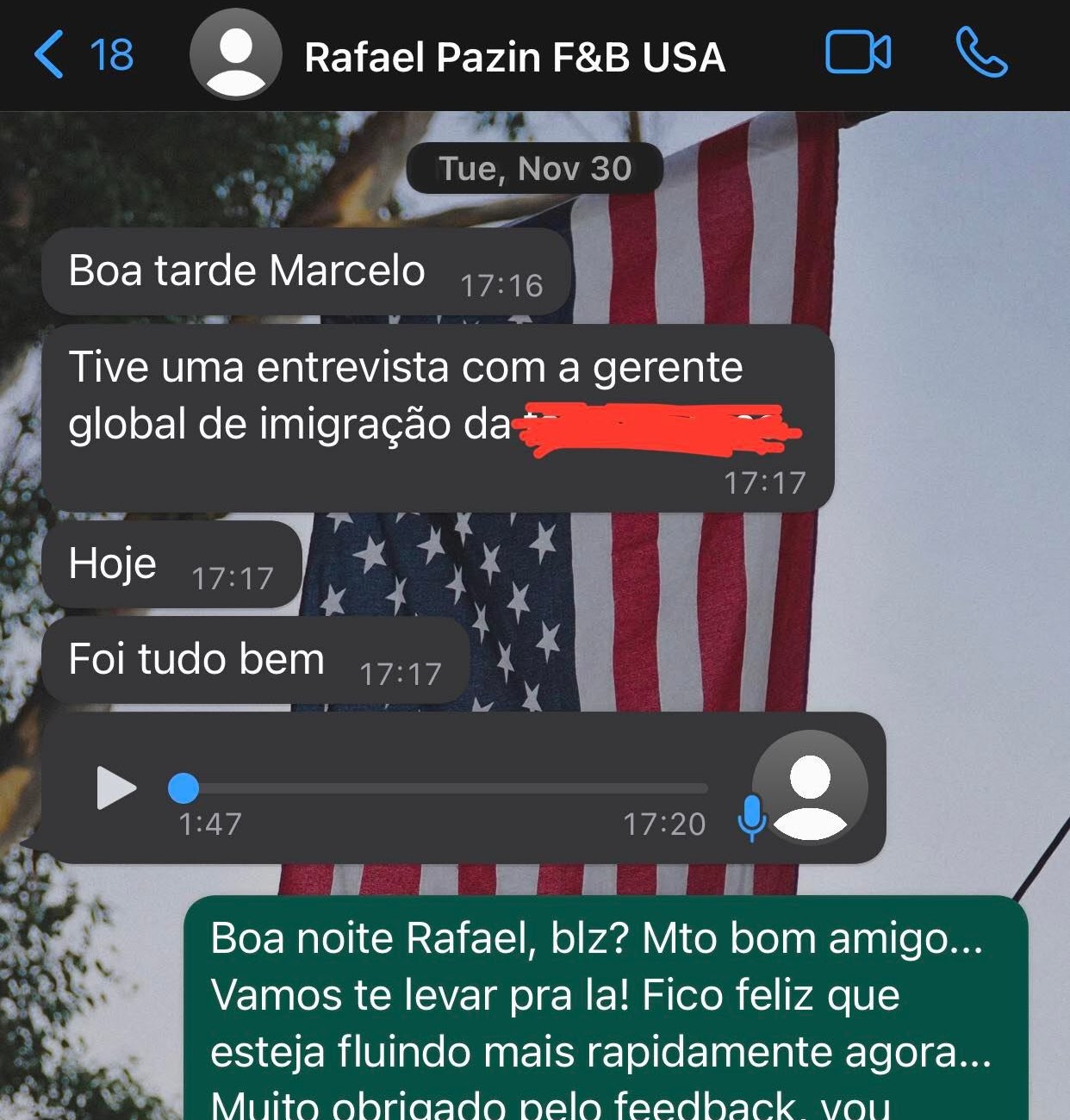 Viaje Com Emprego Rafael - Trabalhar nos EUA